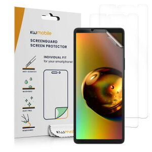 kwmobile 3x یtB Sony Xperia 10 VIΉ tB - fBXvCیtB F XN[veN^[