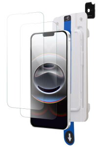 エレコム iPhone 16e ガラスフィルム 強化 保護 硬度10H 2枚 + レンズフィルム 2枚 / ガイド枠付き 指紋防止 自己吸着で貼りやすい エアーレス 飛散防止設計 PMWA25SFLGGTW