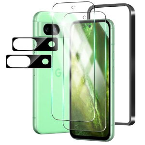 WHskyee Google Pixel 8A p KXtB + JtBKChg+2tیtB+ 2YیtB dx9H {Ɏqfލ̗p KX ی tB \tȒP/wh~/