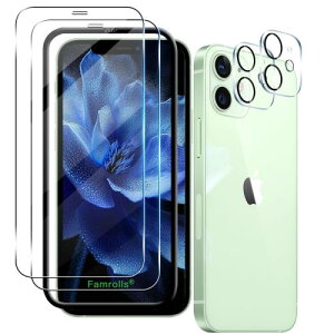 2+2Zbg KChgt Ή iPhone 12 mini KXtB (2) + JtB (2) {fވɎq p ACtH 12 ~j tB KXیtB dx9H ϏՌ Uh~ w