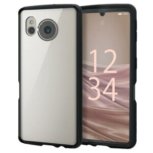 �G���R�� AQUOS sense7 [ SH-53C | SHG10 ] �P�[�X �J�o�[ �ϏՌ� �Ռ��z�� TOUGH SLIM LITE ���d�x [�����Čy���ϏՌ��P�[�X] �X�g���b�v�z�[���t�� �u���b�N PM-S226TSLFCBK