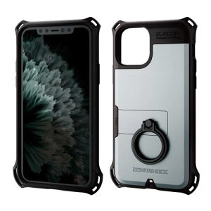 �G���R�� iPhone 11 Pro �P�[�X ZEROSHOCK �Ռ��z�� [�������̏Ռ�����{�̂����] �����O �V���o�[ PM-A19BZERORSV