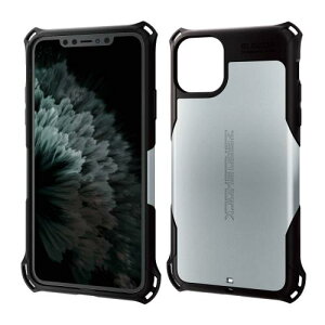 �G���R�� iPhone 11 Pro Max �P�[�X ZEROSHOCK �ϏՌ� [�������̏Ռ�����{�̂��Ռ��z���\�� (�Ռ��z���t�B�����t)] �X�g���b�v�z�[���t�� �V���o�[ PM-A19DZEROSV