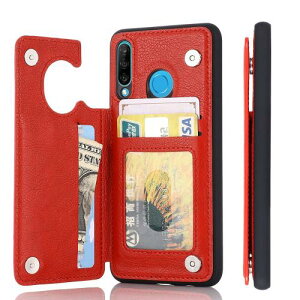 AnrekHuawei P30 lite Nova 4e �p �P�[�X �蒠�^ ���z�^ �V�^ �h�� �� �Ռ��z�� �y�� �� ���@�\ �����ی� �蒠�^ �P�[�X�i���b�h�jHUAWEI P30 lite Premium au HWV33