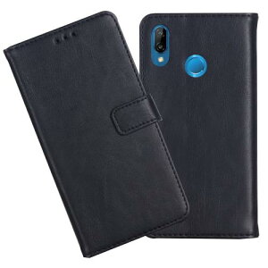 AnrekHUAWEI P20 Lite/HWV32/HWU34/Nova 3e p P[X 蒠^ Jo[iubN) CoCp20Cg 蒠^P[X J[h[ X^h@\t z^ PUU[ rWlX t@[EFCp20lite BLACK