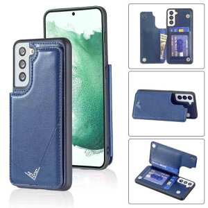 Anrek�݊��� SAMSUNG Galaxy S22 Plus 5G �p �V�^ �w�� �J�[�h�P�[�X(�l�C�r�[�u���[) �M�����N�V�[s22�v���X �X�}�z�P�[�X �J�[�h���[ ���u���@�\ �g�уJ�o�[ �T���X��s22+ BLUE