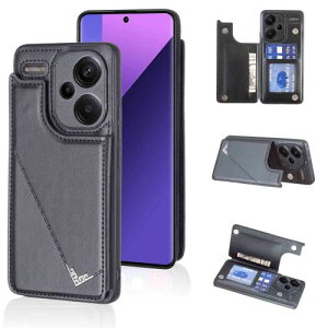 Anrek�݊��� XIAOMI Redmi Note 13 Pro Plus 5G �p �V�^ �w�� �J�[�h�P�[�X(�u���b�N)�V���I�~ ���b�h�~�[13�v�� �v���X 5g �X�}�z�P�[�X �J�[�h���[ ���u���@�\ �g�уJ�o�[ �V���I�~note13pro+ BLACK
