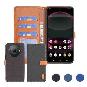 Anrek�݊��� AQUOS R8 Pro/SH-51D �Ή� SHARP �f�j���ޗ� �蒠�P�[�X (�u���b�N) �A�N�I�Xr8pro �J�o�[ �蒠�^ �J�[�h���[ �T�C�h�}�O�l�b�g �X�^���h�@�\�t�� ���z�^ �P�[�X r8pro BLACK