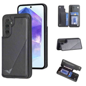 �yAnrek�z�݊��� SAMSUNG Galaxy A55 5G/docomo SC-53E/au SCG27 �p �V�^ �w�� �J�[�h�P�[�X�i�u���b�N�j�M�����N�V�[a55 5g �h�R��sc53e �X�}�z�P�[�X �J�[�h���[ ���u���@�\ �g�уJ�o�[ �T���X��galaxy a55 BLACK