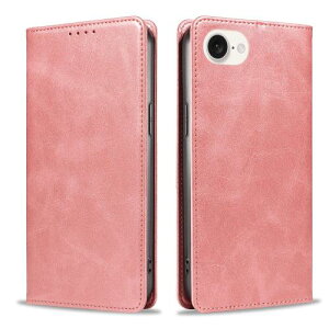 iPhone 16e �P�[�X �蒠�^ �X�}�z�P�[�X 16e�P�[�X �g�уJ�o�[ ���U�[ �y�� ���^ �ϏՌ� �ϖ��C �S�ʕی� �}�O�l�b�g�� �J�[�h���[ �X�^���h�@�\ (�s���N, iPhone 16e)