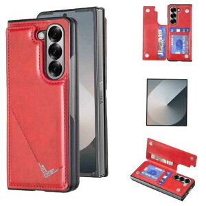 Anrek�݊��� SAMSUNG Galaxy Z Fold 6 SCG28 SC-55E �p �V�^ �w�� �J�[�h�P�[�X�i���b�h�j�T���X��z�t�H�[���h6 �M�����N�V�[z�t�H�[���h6 �X�}�z�P�[�X �J�[�h���[ ���u���@�\ �g�уJ�o�[ �T���X��zfold6 R