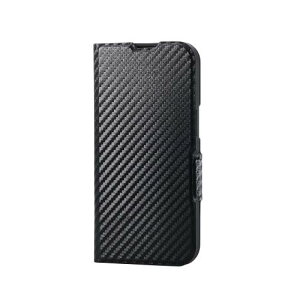 �G���R�� iPhone 16e �P�[�X �蒠�^ �}�O�l�b�g�� ���U�[ �ϏՌ� �Ռ��z�� �y�� ���^ �J�[�h���[ �X�^���h�@�\ ���C�����X�[�d�Ή� �J�[�{���u���b�N PM-A25SPLFUCB