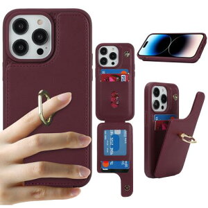 Cavor iPhone12 Pro Max 6.7i2020j/iPhone13 Pro Max 6.7i2021jP[X wʃ|Pbgt IP13 Pro Max蒠^P[XIP12 Pro Max P[X J[h|Pbg㉺J܂肽RFID@\h~ z^ iPhone12 Pro Max case 3