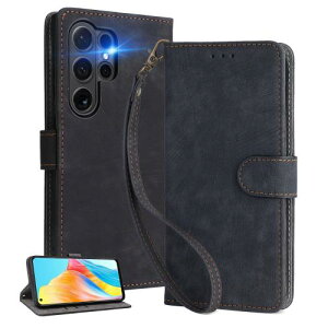 UnivoColors Galaxy S25 Ultra (SC-52F/SCG32) �蒠�^ �X�}�z�P�[�X �g�уJ�o�[ �������� RFID�u���b�L���O �J�[�h���[ �ꑮ�X�g���b�v���� �}�O�l�b�g�J�� �S�ʕی� �J�����ی�(�u���b�N)