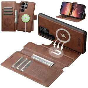 JCGOOD Samsung Galaxy S25 Ultra P[X蒠^ 2 in 1 O\MagSafeΉMNV[ S25 Ultra P[X蒠^J[h[}OZ[t CX[dΉTX S25 Eg Jo[ X^