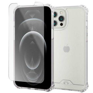 �P�[�X�E�t�B�����Z�b�g �G���R�� iPhone 12 Pro Max �P�[�X Qi�[�d�Ή� �n�C�u���b�h ZEROSHOCK �C���r�W�u�� �K���X�t�B�����t��