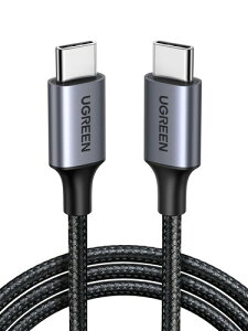 UGREEN USB Type C �P�[�u�� PD�Ή� 60W �}���[�d iPhone �[�d�P�[�u�� �^�C�vC USB�P�[�u�� �������� �f���h�~ 17/16/15�V���[�Y MacBook Pro/Air iPad Pro Galaxy Xperia�e��Ή� 2�{�Z�b�g �u���b�N 1M 2M 0.5M 3M