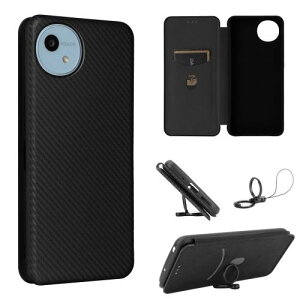 Aquos wish 4 ケース 手帳型 薄型 SHARP アクオス wish4 / SH-52E 用 炭素繊維カバー TPU 保護バンパー aquos ウッシュ4 専用カバー 財布型 マグネット式 カード収納 落下防止 ホルダ 横開き A402SH フリップ