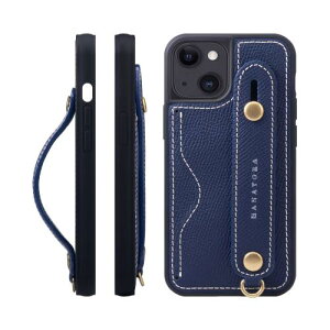 HANATORA for iPhone 13mini �P�[�X �{�v �ϏՌ� �w�ʃx���g �J�[�h�|�P�b�g �X�}�z�P�[�X �X�}�z �X�^���h�@�\ �l�b�N �X�g���b�v �t�� �G���{�X���U�[ �M�t�g �}�O�l�b�g�Ȃ� �l�C�r�[ NCGH-13Mini-Navy