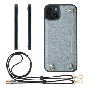 HANATORA for iPhone 15Plus �P�[�X MagSafe �Ή� �{�v �ϏՌ� �o���p�[�^ �X�}�z�P�[�X �X�}�z �V�����_�[�X�g���b�v �t�� �V�������N���U�[ �M�t�g �}�O�Z�[�t�Ή� �u���[�O���[ D3GZ-15Plus-BlueGray