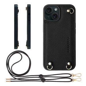 HANATORA for iPhone 15 �P�[�X MagSafe �Ή� �{�v �ϏՌ� �o���p�[�^ �X�}�z�P�[�X �X�}�z �V�����_�[�X�g���b�v �t�� �V�������N���U�[ �M�t�g �}�O�Z�[�t�Ή� �u���b�N D3GZ-15-Black