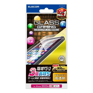�G���R�� iPhone15 Plus �K���X�t�B���� �Q�[������ �Q�[�~���O �w���ׂ�3�{������ �d�x10H �\�t���c�[���t�� �N���A PM-A23BFLGGE