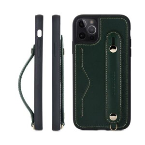 HANATORA for iPhone 15Pro �P�[�X �{�v �ϏՌ� �w�ʃx���g �X�g���b�v�����O �X�}�z�P�[�X �X�}�z �X�^���h�@�\ �l�b�N�X�g���b�v �t�� �C�^���A�����U�[ �M�t�g �O���[�� CGH-15Pro-Green