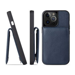HANATORA iPhone15Pro �P�[�X �o���p�[�^ �{�v �X�}�z�P�[�X �X�}�z �J�[�h�|�P�b�g �X�^���h �V�����_�[�X�g���b�v �t�� �V�������N�J�[�t���U�[ �M�t�g �u���[�C���f�B�S SCPG-15Pro-BlueIndigo ���̓�