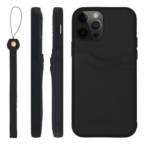 HANATORA for iPhone 12ProMax �P�[�X �{�v �ϏՌ� �o���p�[�^ �X�}�z�P�[�X �X�}�z �X�g���b�v �t�� �V�������N���U�[ �M�t�g �u���b�N CPGGZ-12ProMax-Black