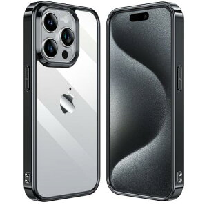 NIMASO P[X iPhone15ProMaxΉ NA Jo[ w KX op[ ϏՌ ΂ݖh~ CX[dΉ ČRMILKi擾 TPU 6.7C` ACtH15v}bNXΉ P[X ubNt