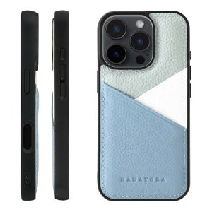 HANATORA for iPhone 16Pro �P�[�X �{�v �ϏՌ� �X�}�z�P�[�X �X�}�z �J�[�h�|�P�b�g �p�X�e���J���[ �V�������N�J�[�t���U�[ �M�t�g �}�O�l�b�g�Ȃ� �u���[�O���[ PSP-16Pro-BlueGray