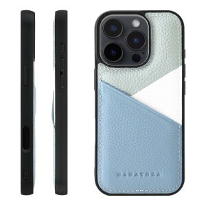 HANATORA for iPhone 16ProMax �P�[�X �{�v �ϏՌ� �X�}�z�P�[�X �X�}�z �J�[�h�|�P�b�g �p�X�e���J���[ �V�������N�J�[�t���U�[ �M�t�g �}�O�l�b�g�Ȃ� �u���[�O���[ PSP-16ProMax-BlueGray