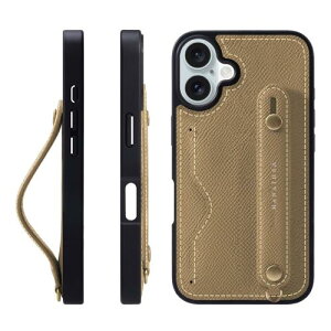 HANATORA for iPhone 16Plus �P�[�X �{�v �ϏՌ� �w�ʃx���g �J�[�h�|�P�b�g �X�}�z�P�[�X �X�}�z �X�^���h�@�\ �l�b�N �X�g���b�v �t�� �G���{�X���U�[ �M�t�g �}�O�l�b�g�Ȃ� �g�[�v NCGH-16Plus-Taupe