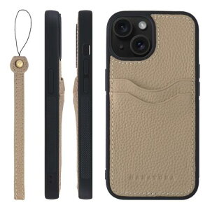 HANATORA for iPhone 15 �P�[�X �{�v �ϏՌ� �o���p�[�^ �X�}�z�P�[�X �X�}�z �X�g���b�v �t�� �V�������N���U�[ �M�t�g �O���[�W�� CPGGZ-15-Grege