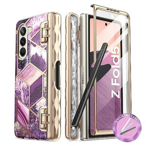i-Blason Galaxy Z Fold 5 (2023) P[X یJo[ ČRMILKi擾 یtBt Sy[   d̍\ ϏՌ Y 킢 op[ CosmoV[Y