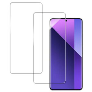 KPNS ガラスフィルム Redmi Note 13 Pro 5G 用 (2枚)ガラスフィルム 日本旭硝子素材採用 全面 保護フィルム 強化ガラス フィルム 対応