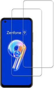 2���Z�b�gKPNS ���{�f�ސ� �����K���X ASUS ZenFone 9 AI2202 �p �K���X�t�B���� �����K���X �J�o�[ �ی�t�B����