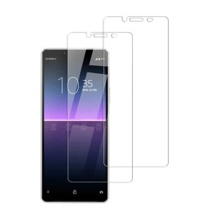 HKKAIS xperia 10 �K���X�t�B����2���Z�b�g���{���Ɏq�̗p Xperia 10 II SOV43 SO-41A �p �K���X�t�B���� ���� �K���X �t�� �ی� �t�B����
