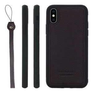 HANATORA for iPhone XS for iPhone X �P�[�X �{�v ���{�� �ϏՌ� �X�}�z�P�[�X �X�}�z �X�g���b�v �t�� �V�������N�J�[�t���U�[ �M�t�g �}�O�l�b�g�Ȃ� �I�[�o�W�[�� SPGJP-XS-Aubergine