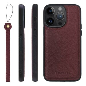 HANATORA for iPhone 14ProMax �P�[�X �{�v �ϏՌ� �o���p�[�^ �X�}�z�P�[�X �X�}�z �X�g���b�v �t�� �V�������N���U�[ �M�t�g ���C�� SPGGZ-14ProMax-Wine