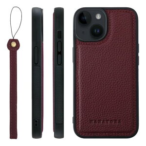 HANATORA for iPhone 14 �P�[�X �{�v �ϏՌ� �o���p�[�^ �X�}�z�P�[�X �X�}�z �X�g���b�v �t�� �V�������N���U�[ �M�t�g ���C�� SPGGZ-14-Wine