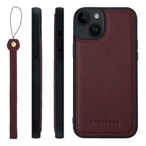 HANATORA for iPhone 14Plus �P�[�X �{�v �ϏՌ� �o���p�[�^ �X�}�z�P�[�X �X�}�z �X�g���b�v �t�� �V�������N���U�[ �M�t�g ���C�� SPGGZ-14Plus-Wine