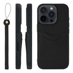 HANATORA for iPhone 16Pro �P�[�X �{�v �ϏՌ� �o���p�[�^ �X�}�z�P�[�X �X�}�z �X�g���b�v �t�� �V�������N���U�[ �M�t�g �u���b�N CPGGZ-16Pro-Black