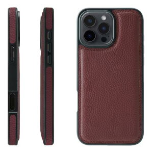 HANATORA for iPhone 16ProMax �P�[�X �{�v �ϏՌ� �o���p�[�^ �X�}�z�P�[�X �X�}�z ���ʖ{�v �V�������N���U�[ �M�t�g ���C�� WPG-16ProMax-Wine