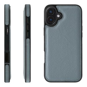 HANATORA for iPhone 16Plus �P�[�X �{�v �ϏՌ� �o���p�[�^ �X�}�z�P�[�X �X�}�z ���ʖ{�v �V�������N���U�[ �M�t�g �u���[�O���[ WPG-16Plus-BlueGray