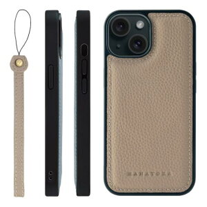 HANATORA iPhone15 �P�[�X MagSafe �Ή� �{�v �ϏՌ� �o���p�[�^ �X�}�z�P�[�X �X�}�z �X�g���b�v �t�� �V�������N���U�[ �M�t�g �}�O�Z�[�t�Ή� �O���[�W�� SMSGZ-15-Grege