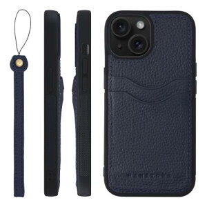 HANATORA for iPhone 15 �P�[�X �{�v �ϏՌ� �o���p�[�^ �X�}�z�P�[�X �X�}�z �X�g���b�v �t�� �V�������N���U�[ �M�t�g �l�C�r�[ CPGGZ-15-Navy