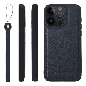 HANATORA for iPhone 15ProMax �P�[�X �{�v �ϏՌ� �o���p�[�^ �X�}�z�P�[�X �X�}�z �X�g���b�v �t�� �V�������N���U�[ �M�t�g �l�C�r�[ SPGGZ-15ProMax-Navy