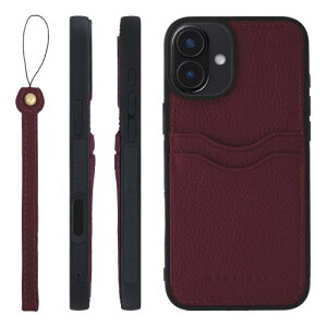 HANATORA for iPhone 16Plus �P�[�X �{�v �ϏՌ� �o���p�[�^ �X�}�z�P�[�X �X�}�z �X�g���b�v �t�� �V�������N���U�[ �M�t�g ���C�� CPGGZ-16Plus-Wine