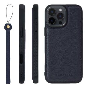 HANATORA for iPhone 16ProMax �P�[�X �{�v �ϏՌ� �o���p�[�^ �X�}�z�P�[�X �X�}�z �X�g���b�v �t�� �V�������N���U�[ �M�t�g �l�C�r�[ SPGGZ-16ProMax-Navy